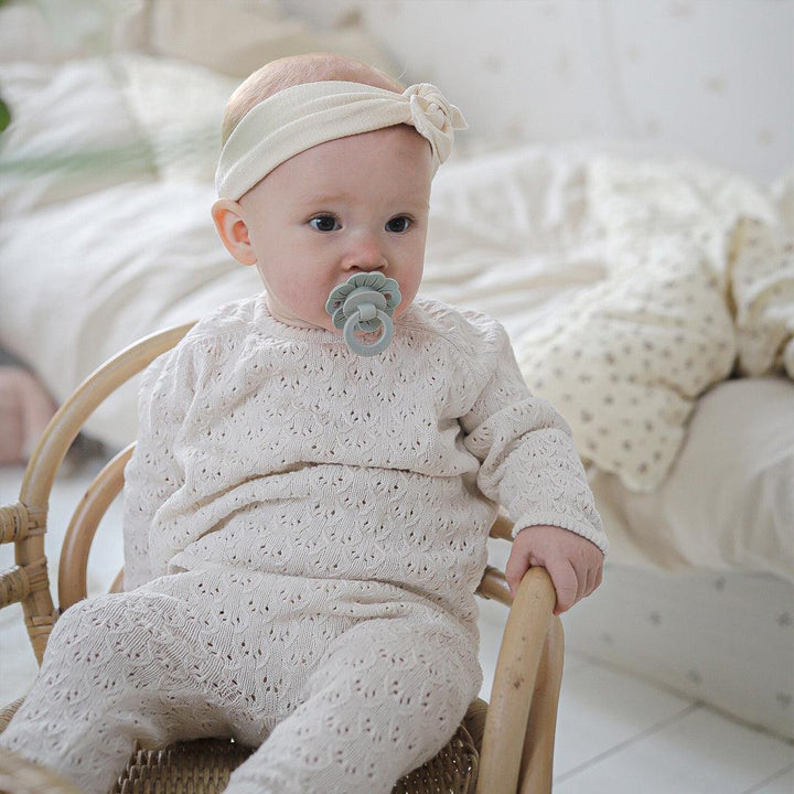 Elodie Details Binky Bloom Pacifier - Mineral Green-Pacifiers-Mineral Green- | Natural Baby Shower
