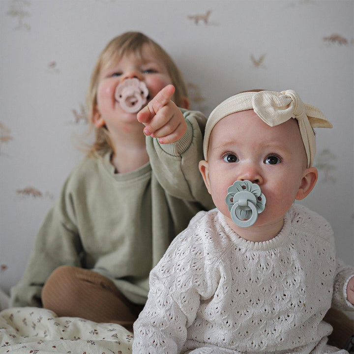 Elodie Details Binky Bloom Pacifier - Mineral Green-Pacifiers-Mineral Green- | Natural Baby Shower