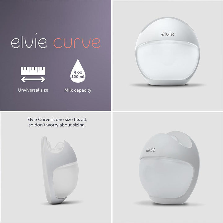 Elvie Curve Pump-Breast Pumps- | Natural Baby Shower