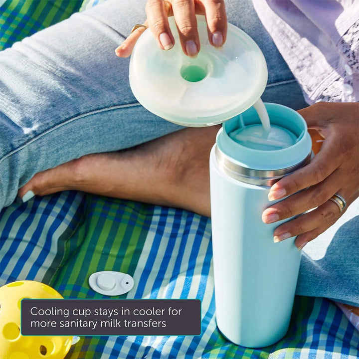 Elvie Milk Cooler - Teal-Breast Pump Accessories- | Natural Baby Shower