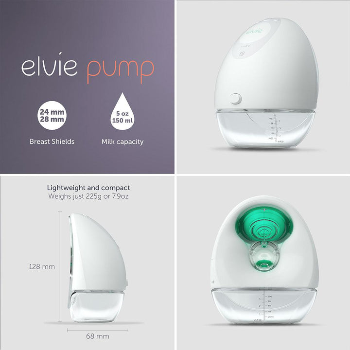 Elvie Single Pump-Breast Pumps- | Natural Baby Shower