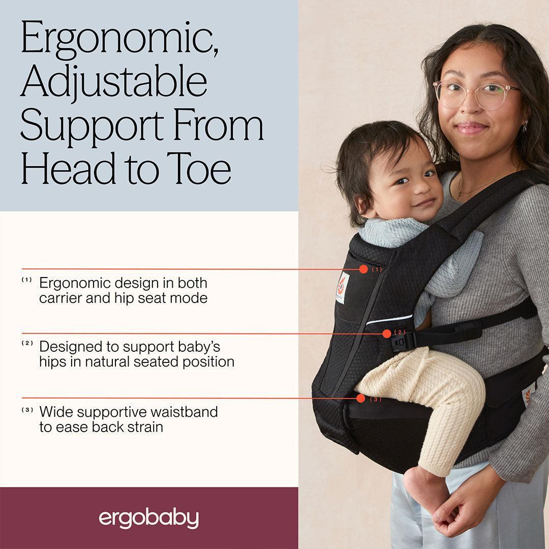 Ergobaby Alta Hip Seat - Onyx Black