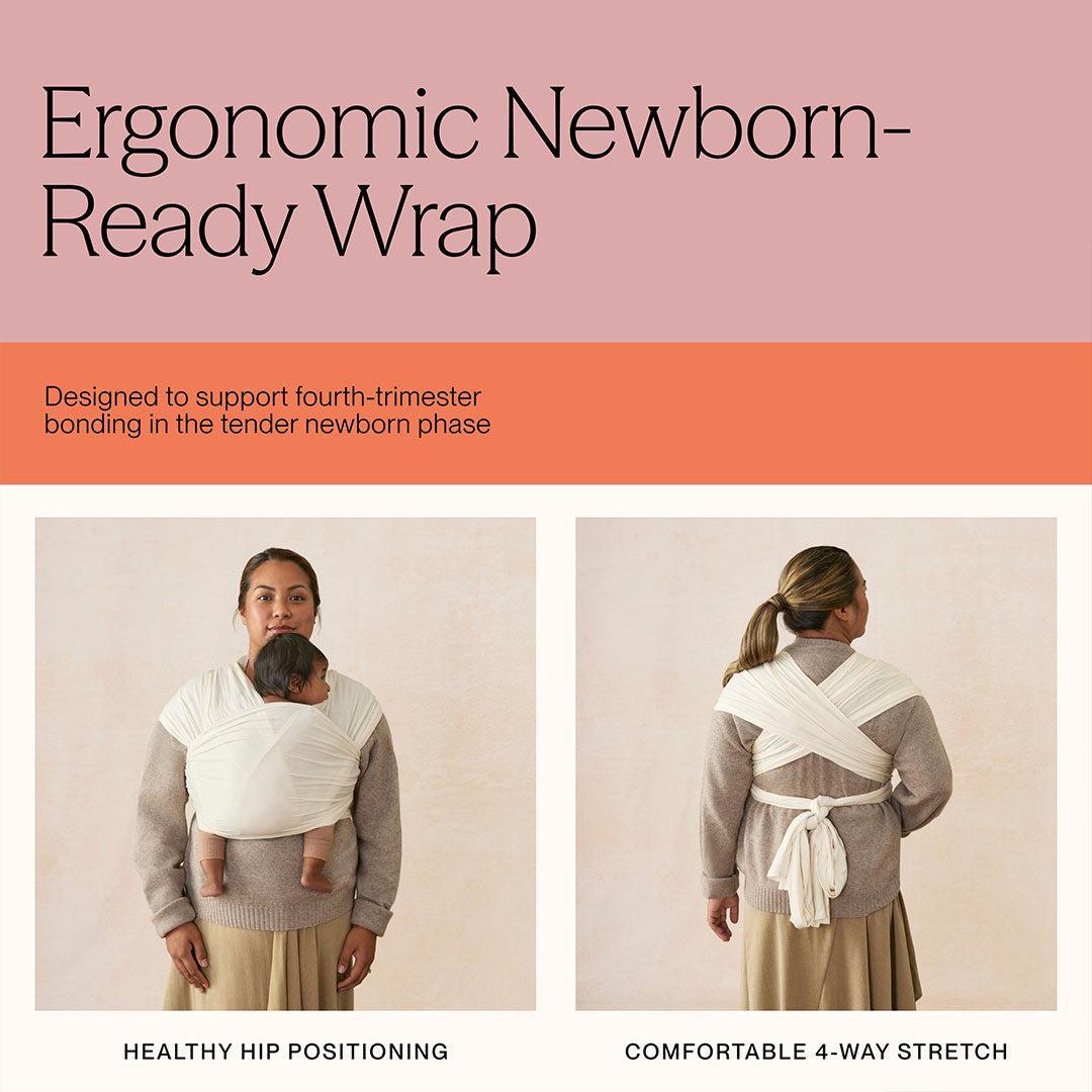 Ergobaby Aura Baby Wrap - Soft Black-Baby Carriers-Soft Black- | Natural Baby Shower
