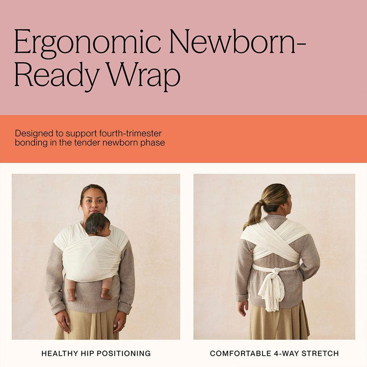 Ergobaby Aura Baby Wrap Sustainable Mesh - Soft Grey-Baby Carriers-Soft Grey Mesh- | Natural Baby Shower