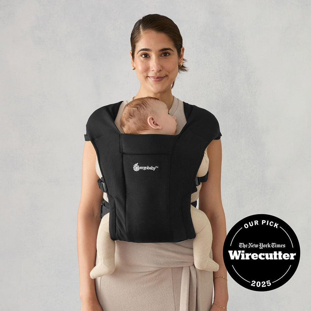 Ergobaby Embrace Newborn Carrier - Pure Black-Baby Carriers- | Natural Baby Shower