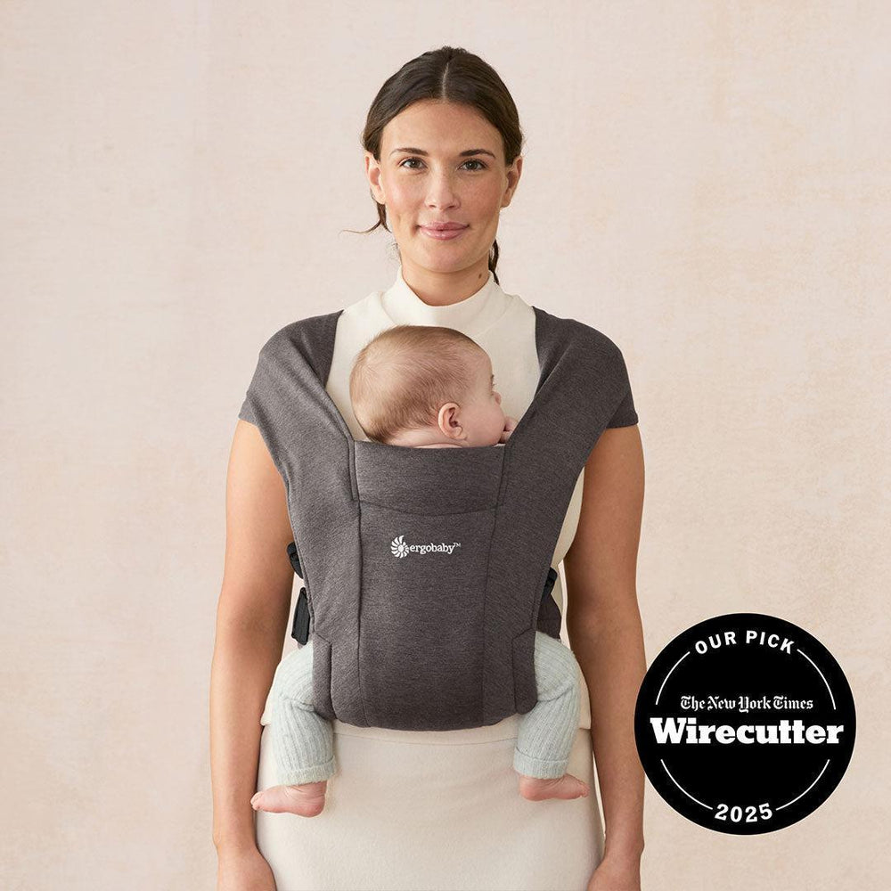 Ergobaby Embrace Newborn Carrier - Heather Grey-Baby Carriers- | Natural Baby Shower