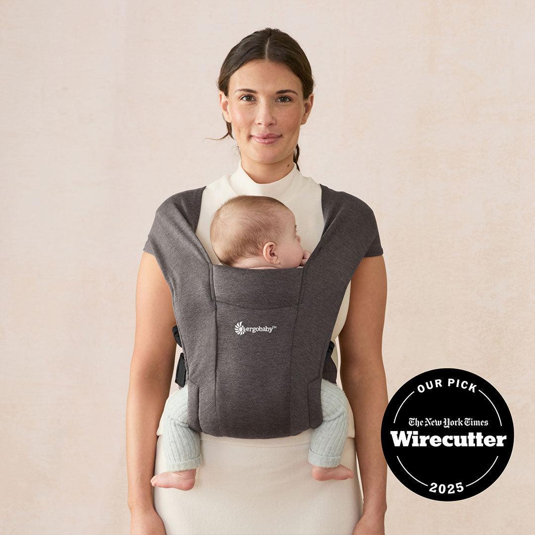 Ergobaby Embrace Newborn Carrier - Heather Grey-Baby Carriers- | Natural Baby Shower