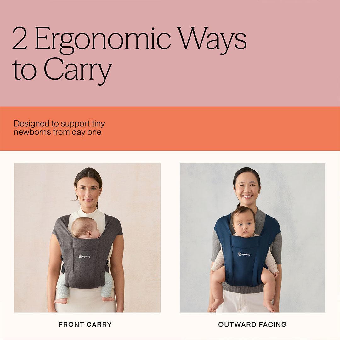 Ergobaby Embrace Newborn Carrier - Oxford Blue-Baby Carriers- | Natural Baby Shower