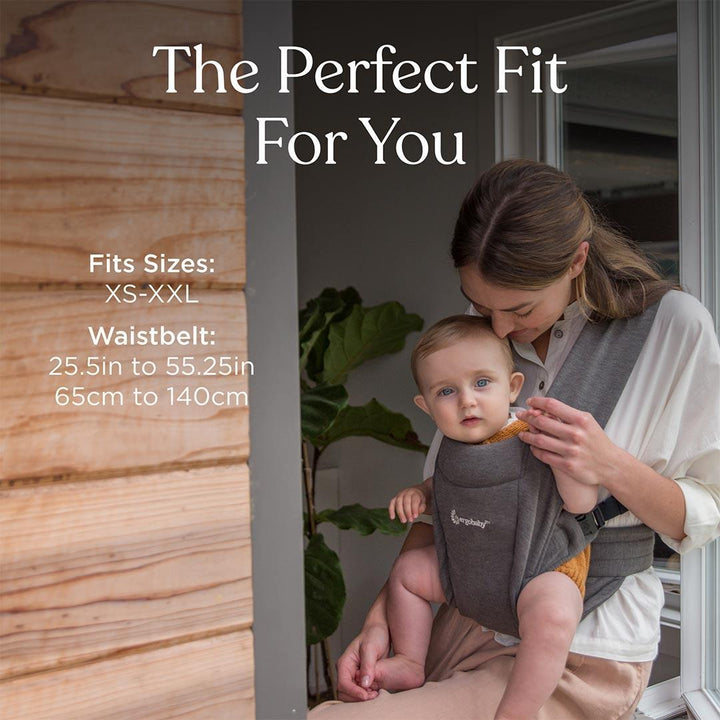 Ergobaby Embrace Newborn Carrier - Pure Black-Baby Carriers- | Natural Baby Shower