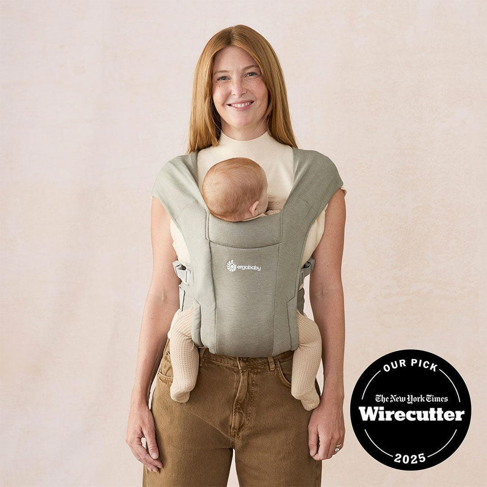 Ergobaby Embrace Newborn Carrier - Soft Olive-Baby Carriers-Embrace Soft- | Natural Baby Shower