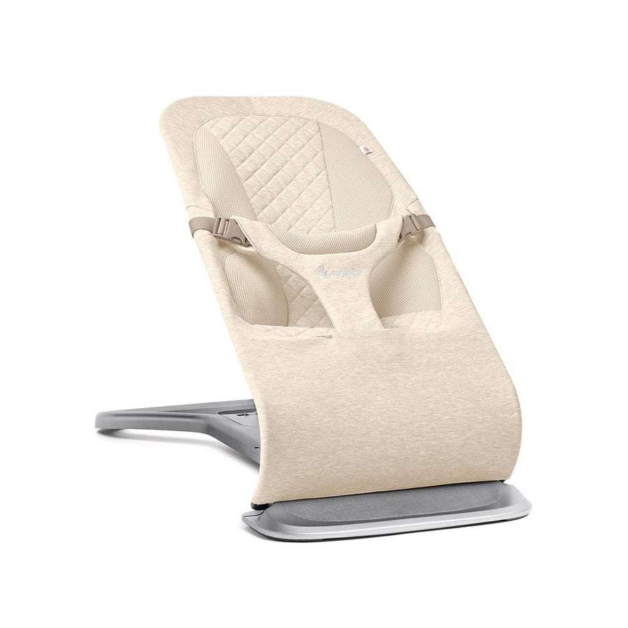 Outlet - Ergobaby Evolve Baby Bouncer - Cream-Baby Bouncers-Without Toy Bar- | Natural Baby Shower