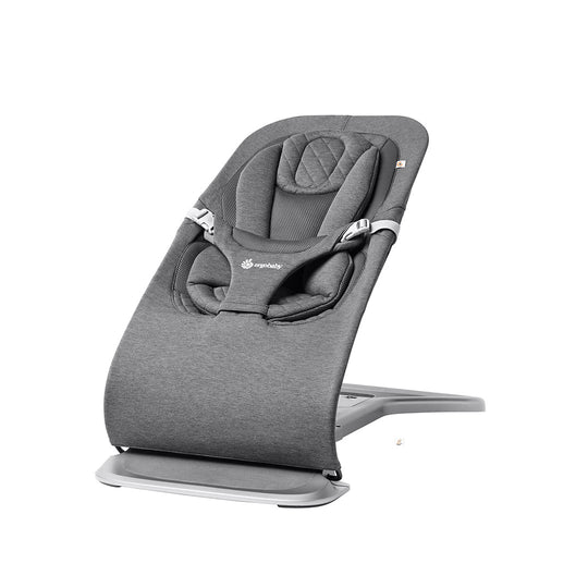 Ergobaby Evolve Baby Bouncer - Charcoal Grey-Baby Bouncers-No Bouncer Toy- | Natural Baby Shower