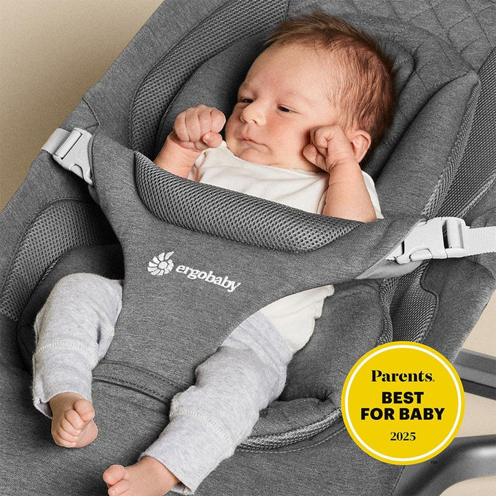 Ergobaby Evolve Baby Bouncer - Charcoal Grey-Baby Bouncers-No Bouncer Toy- | Natural Baby Shower
