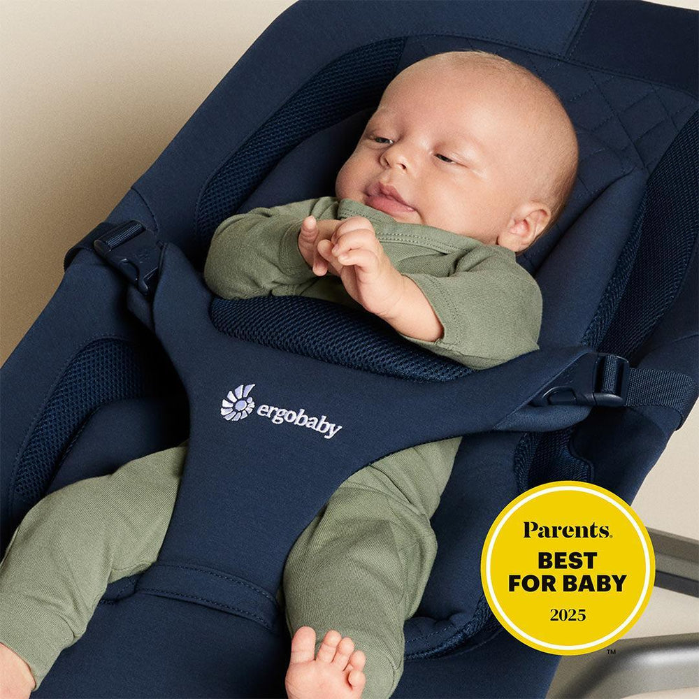 Ergobaby Evolve Baby Bouncer - Midnight Blue-Baby Bouncers-No Bouncer Toy- | Natural Baby Shower