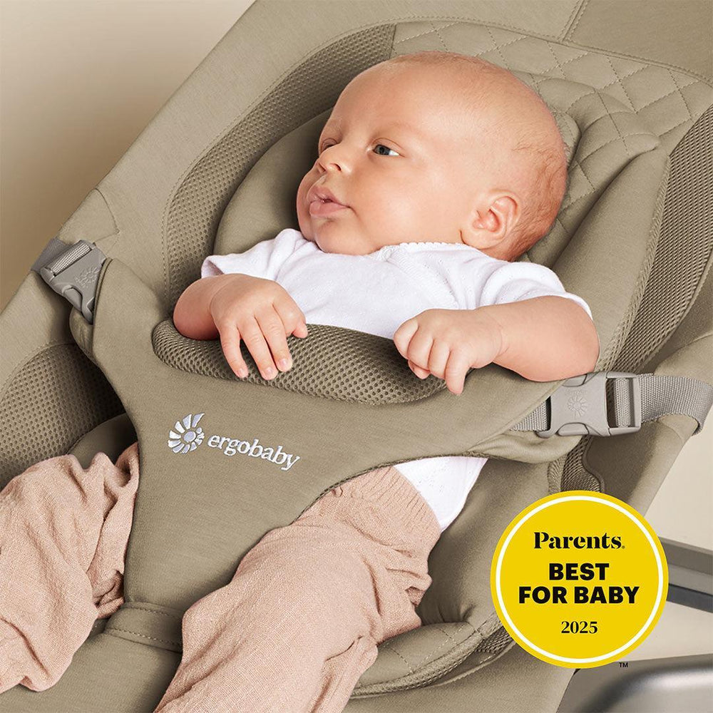 Ergobaby Evolve Baby Bouncer - Soft Olive-Baby Bouncers-No Bouncer Toy- | Natural Baby Shower