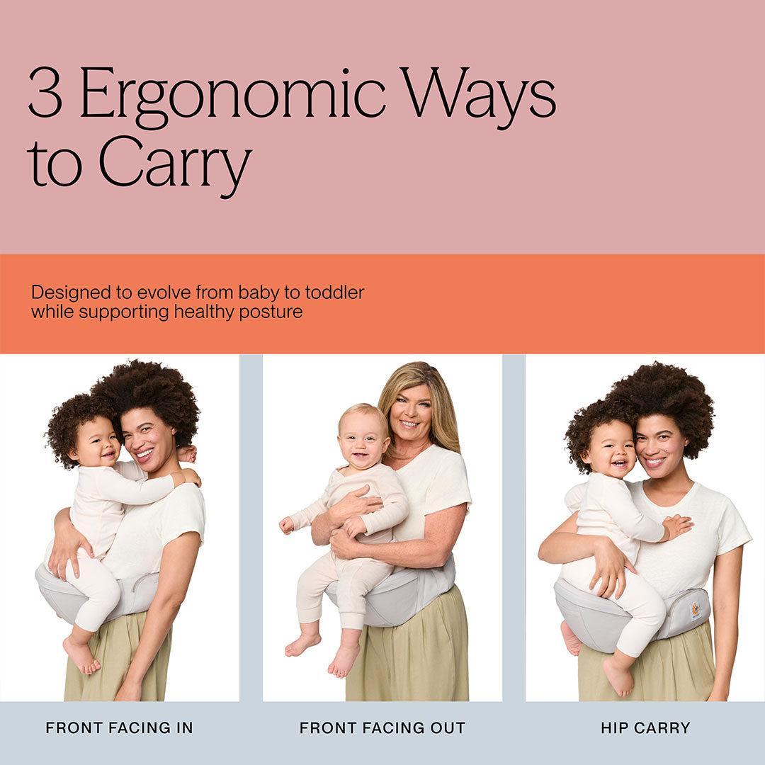 Ergobaby Lift Hip Seat - Onyx Black-Baby Carriers-Onyx Black- | Natural Baby Shower