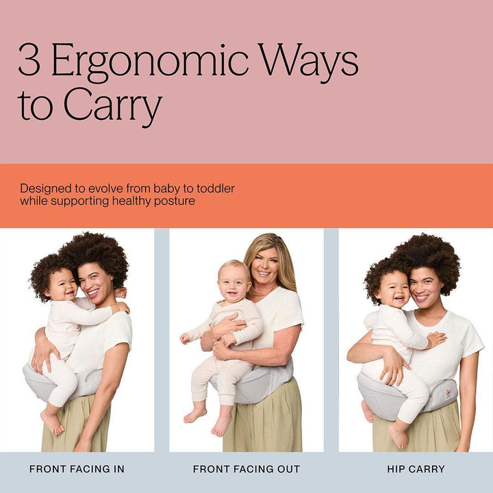 Ergobaby Lift Hip Seat - Onyx Black-Baby Carriers-Onyx Black- | Natural Baby Shower