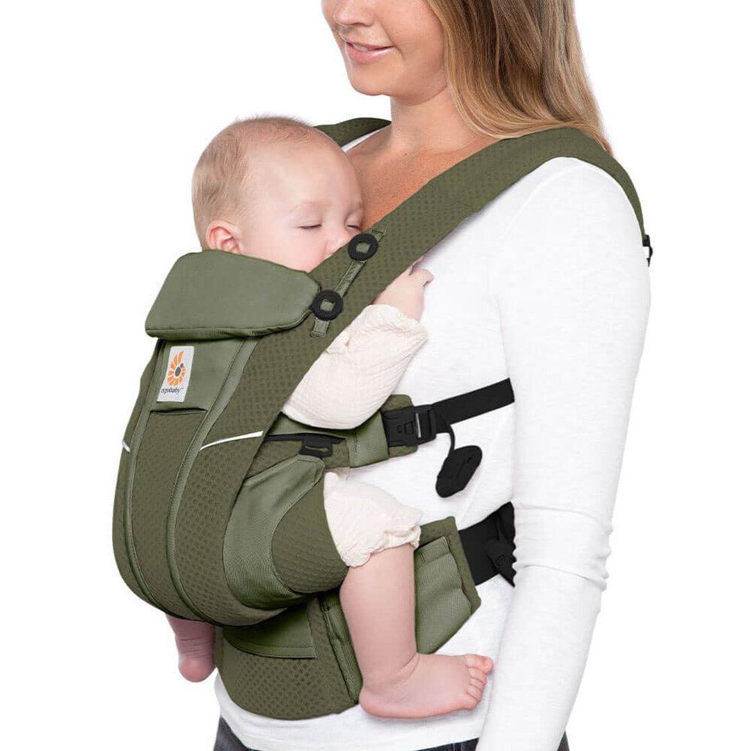 Ergobaby Omni Breeze Baby Carrier - Olive Green-Baby Carriers-Olive Green- | Natural Baby Shower