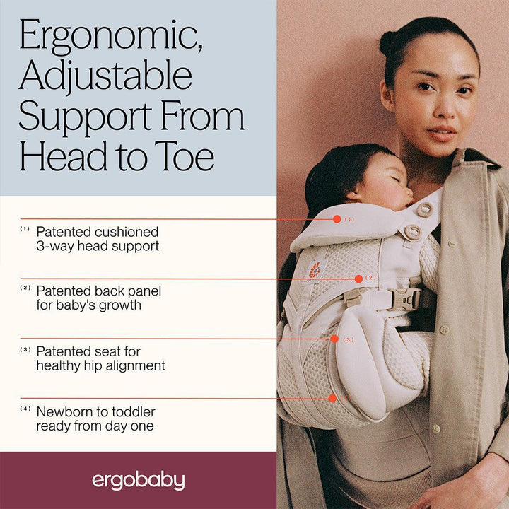 Ergobaby Omni Classic Mesh Baby Carrier - Natural Beige-Baby Carriers-Natural Beige-One Size | Natural Baby Shower