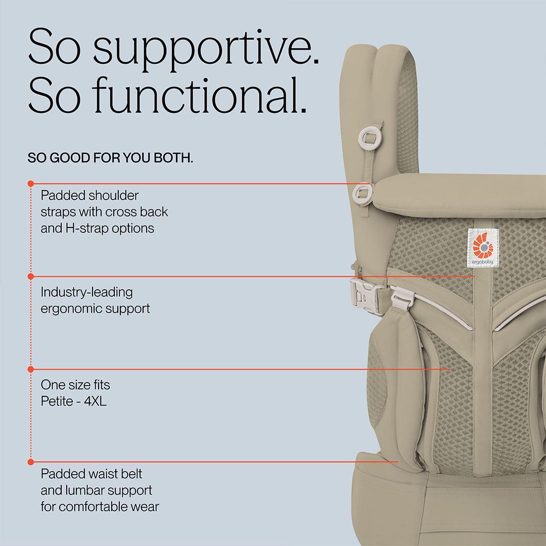 Ergobaby Omni Classic Mesh Baby Carrier - Soft Olive-Baby Carriers-Soft Olive-One Size | Natural Baby Shower