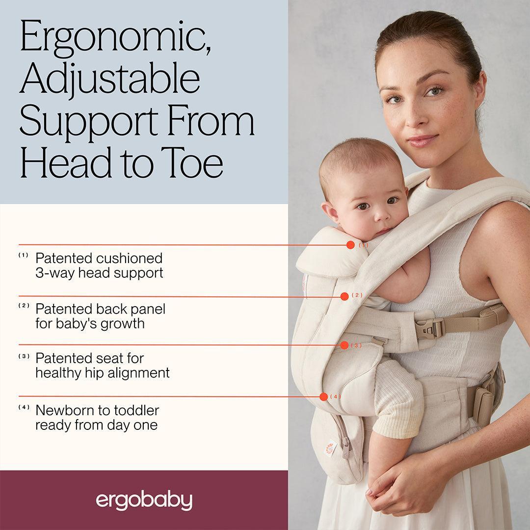 Ergobaby Omni Deluxe Baby Carrier - Natural Linen-Baby Carriers-Natural Linen- | Natural Baby Shower