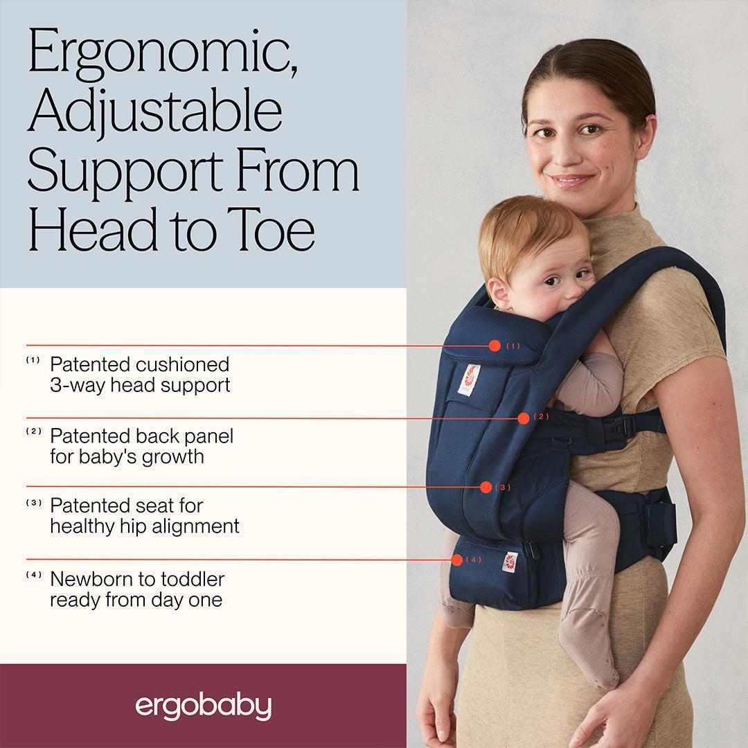 Ergobaby Omni Deluxe Cotton - Midnight Blue-Baby Carriers-Midnight Blue- | Natural Baby Shower