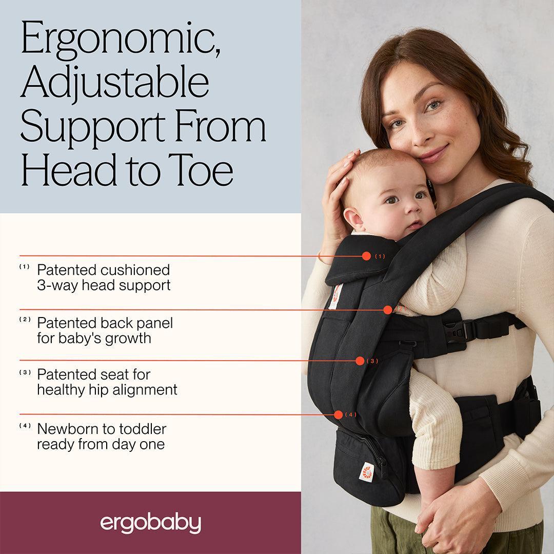 Ergobaby Omni Deluxe Carrier - Cotton - Onyx Black