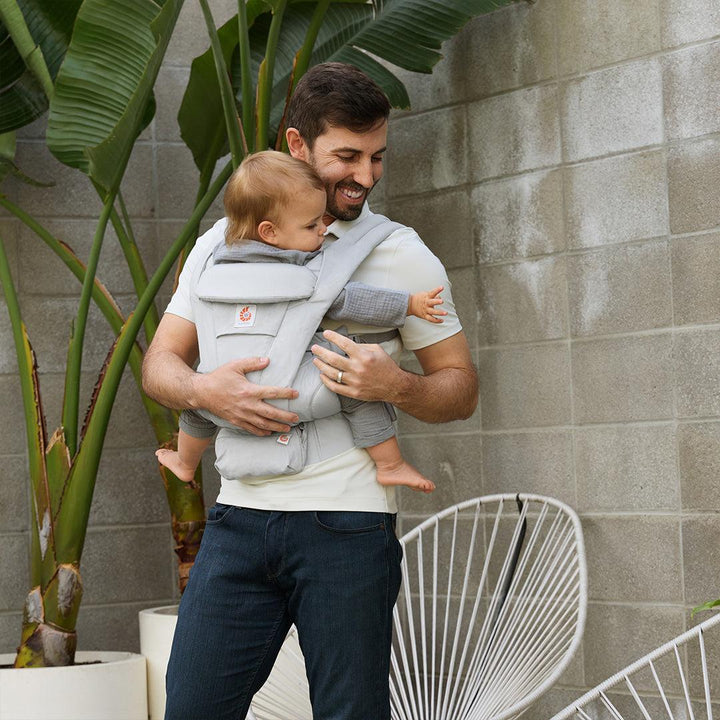 Ergobaby Omni Deluxe Cotton - Pearl Grey-Baby Carriers-Pearl Grey- | Natural Baby Shower