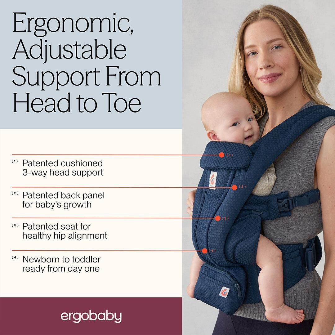 Ergobaby Omni Deluxe Mesh - Midnight Blue-Baby Carriers-Midnight Blue- | Natural Baby Shower