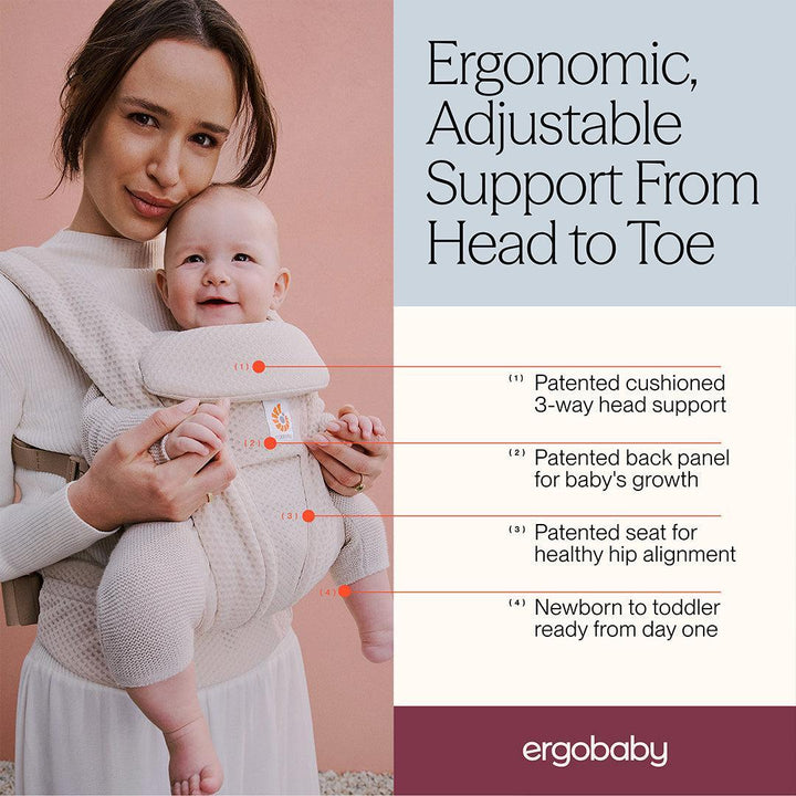 Ergobaby Omni Deluxe Mesh - Natural Beige-Baby Carriers-Natural Beige- | Natural Baby Shower