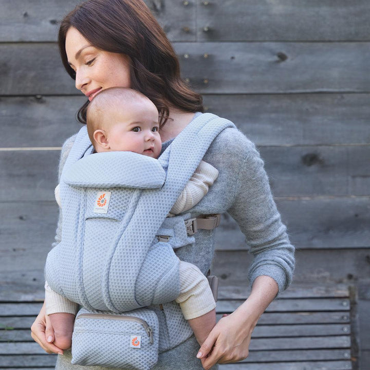 Ergobaby Omni Deluxe Mesh - Serene Blue-Baby Carriers-Serene Blue- | Natural Baby Shower