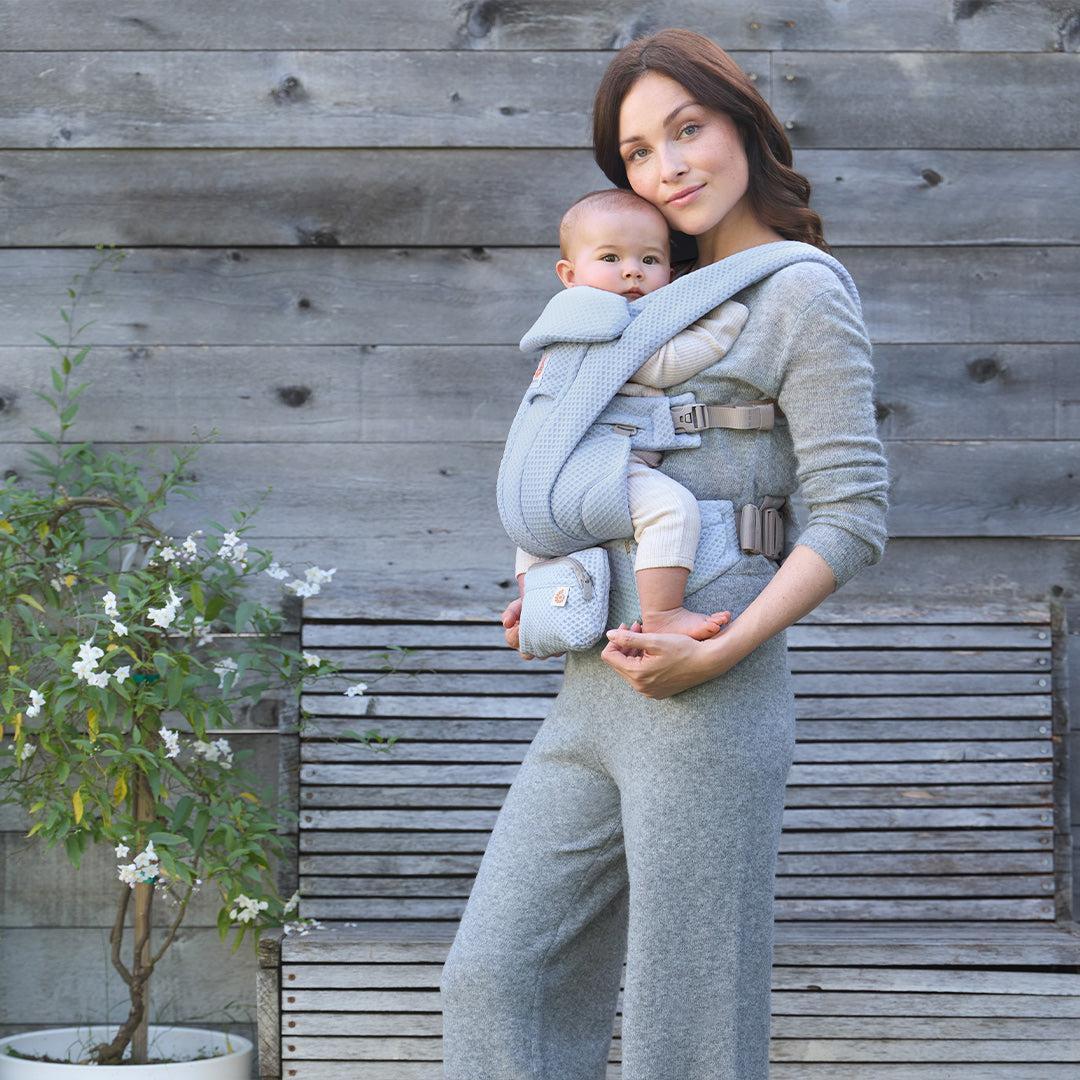 Ergobaby Omni Deluxe Mesh - Serene Blue-Baby Carriers-Serene Blue- | Natural Baby Shower