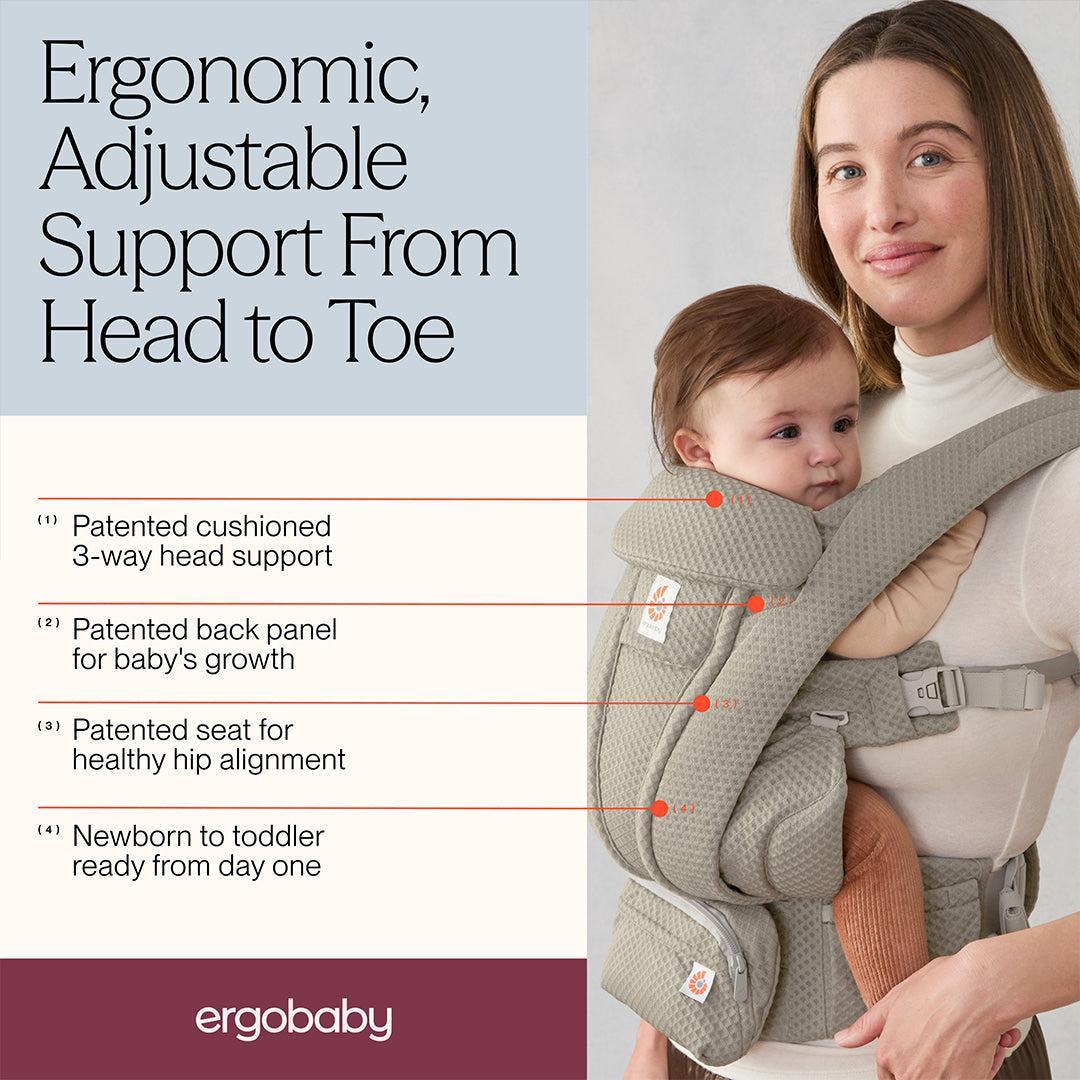 Ergobaby Omni Deluxe Mesh - Soft Olive-Baby Carriers-Soft Olive- | Natural Baby Shower