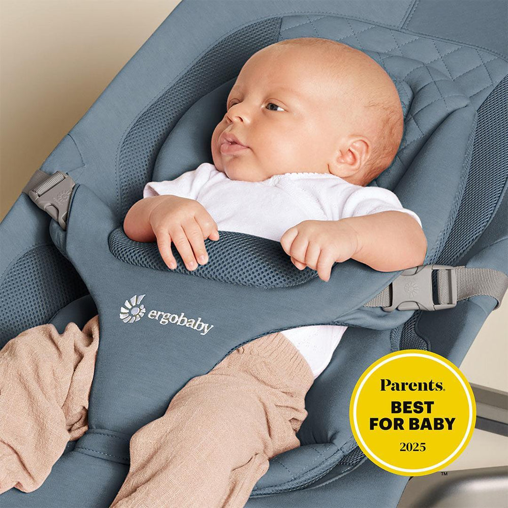 Ergobaby Evolve Baby Bouncer - Oxford Blue-Baby Bouncers-Oxford Blue-None | Natural Baby Shower