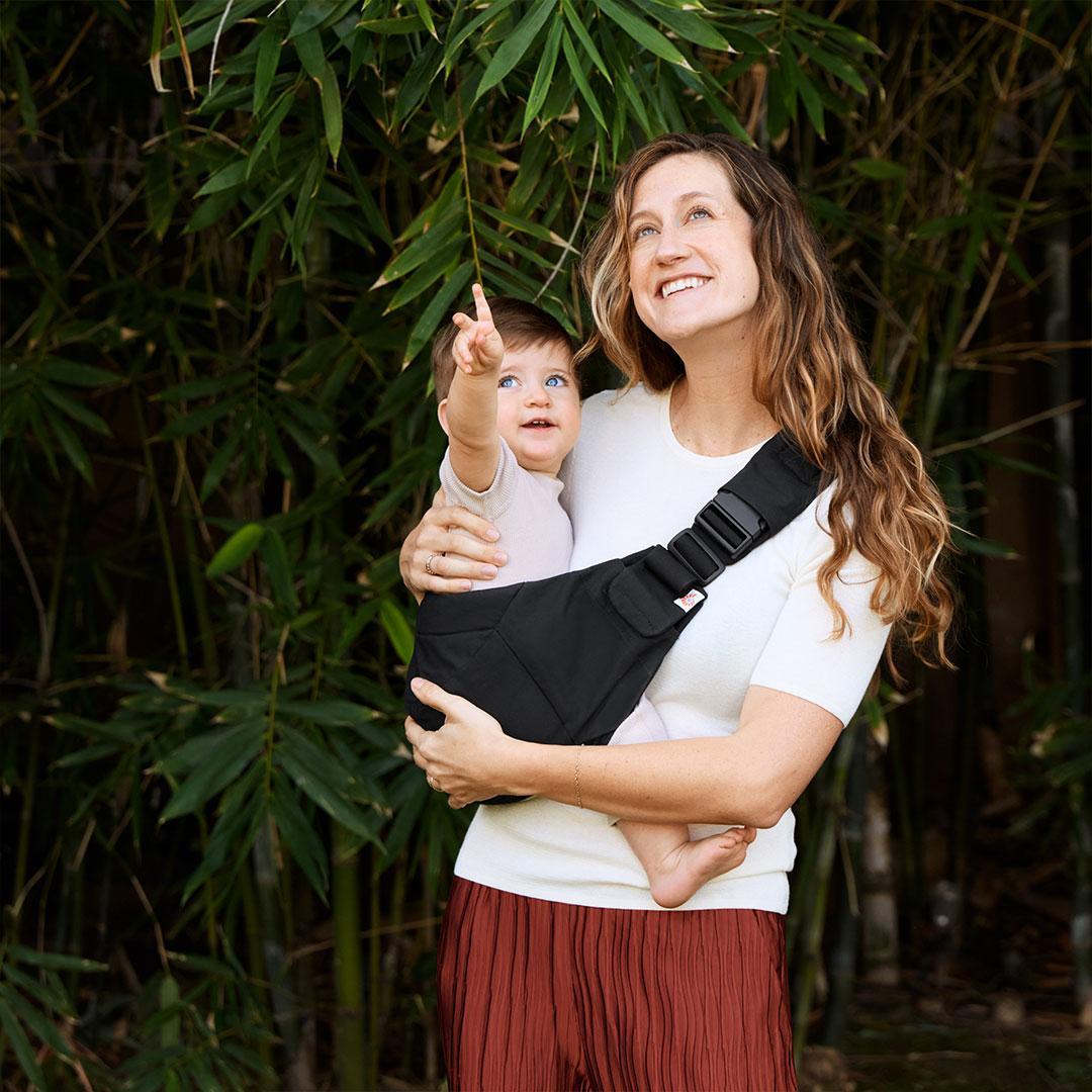 Ergobaby Upsie Sling Carrier - Onyx Black-Baby Carriers-Onyx Black-One Size | Natural Baby Shower