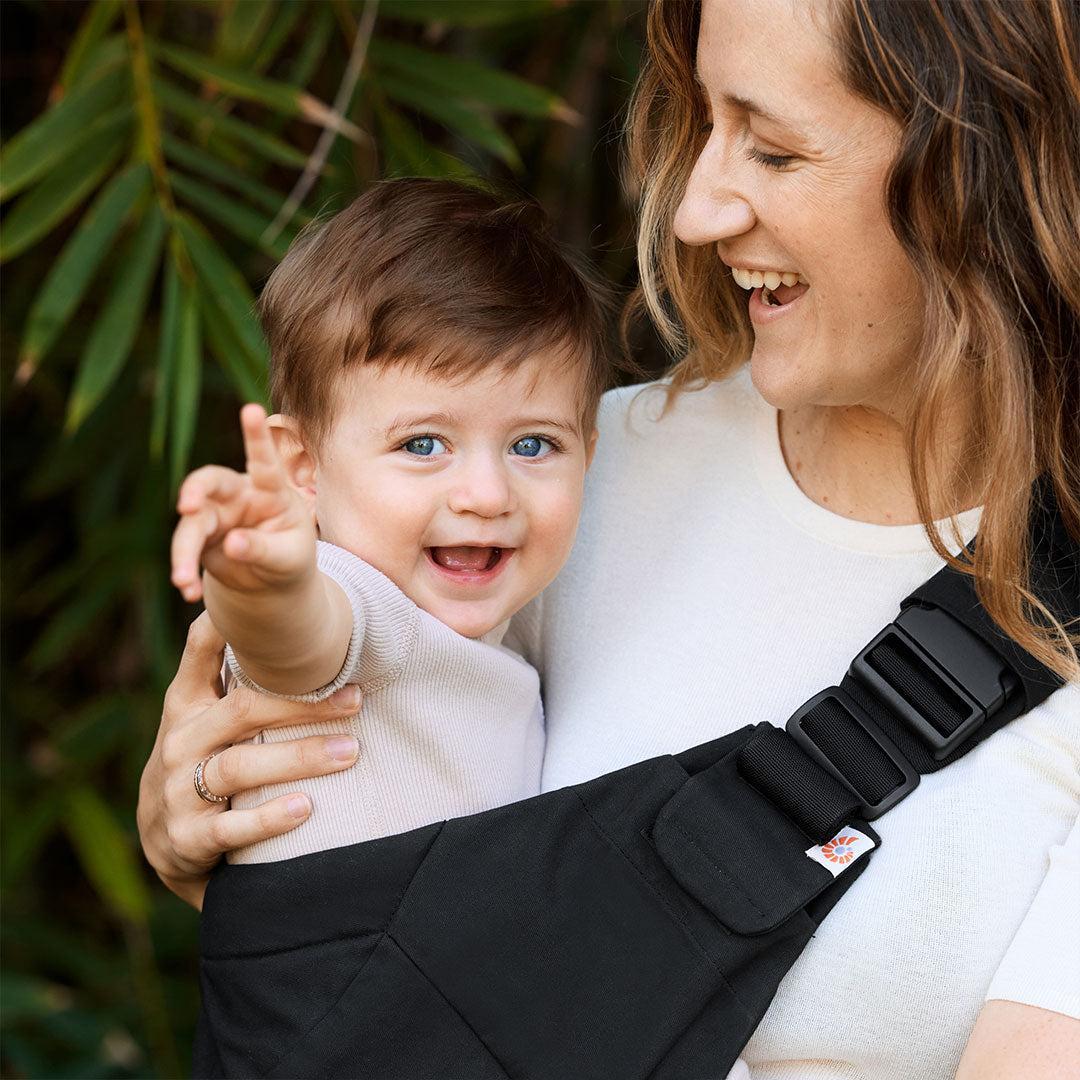 Ergobaby Upsie Sling Carrier - Onyx Black-Baby Carriers-Onyx Black-One Size | Natural Baby Shower