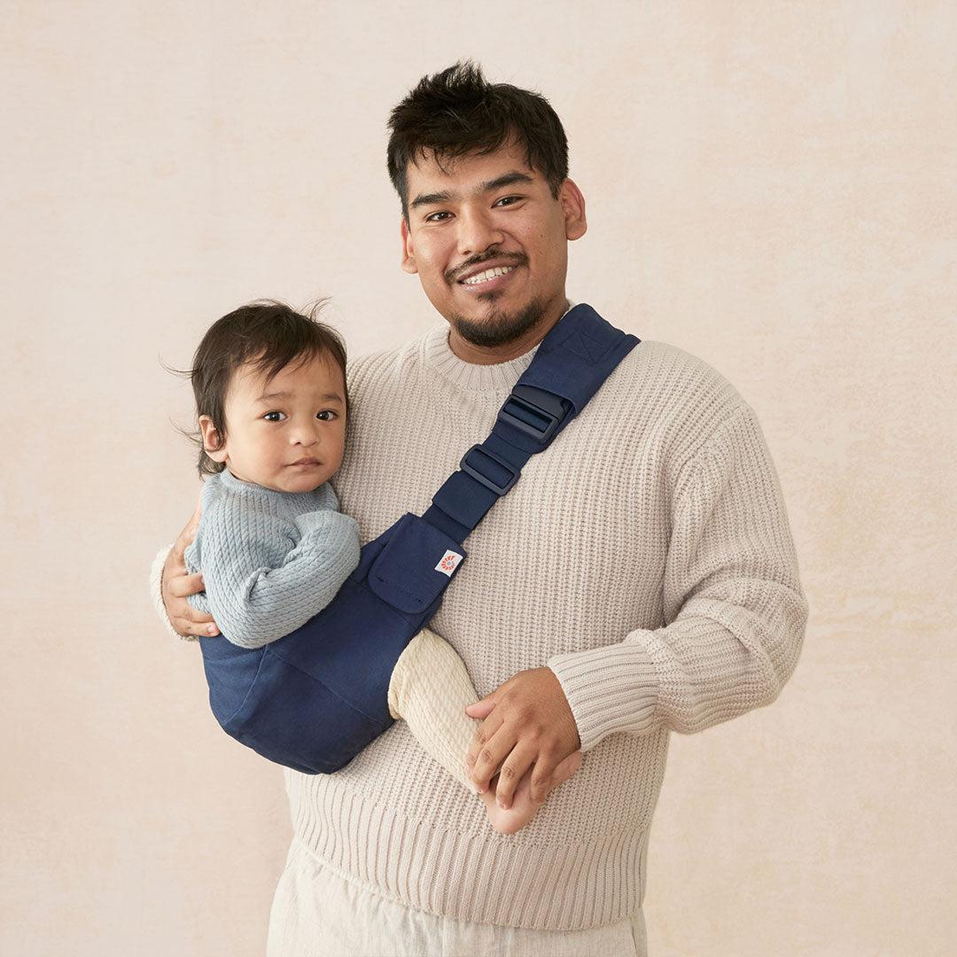Ergobaby Upsie Sling Carrier - Midnight Blue-Baby Carriers-Midnight Blue-One Size | Natural Baby Shower