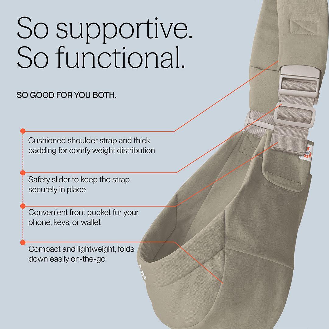 Ergobaby Upsie Sling Carrier - Soft Olive-Baby Carriers-Soft Olive-One Size | Natural Baby Shower
