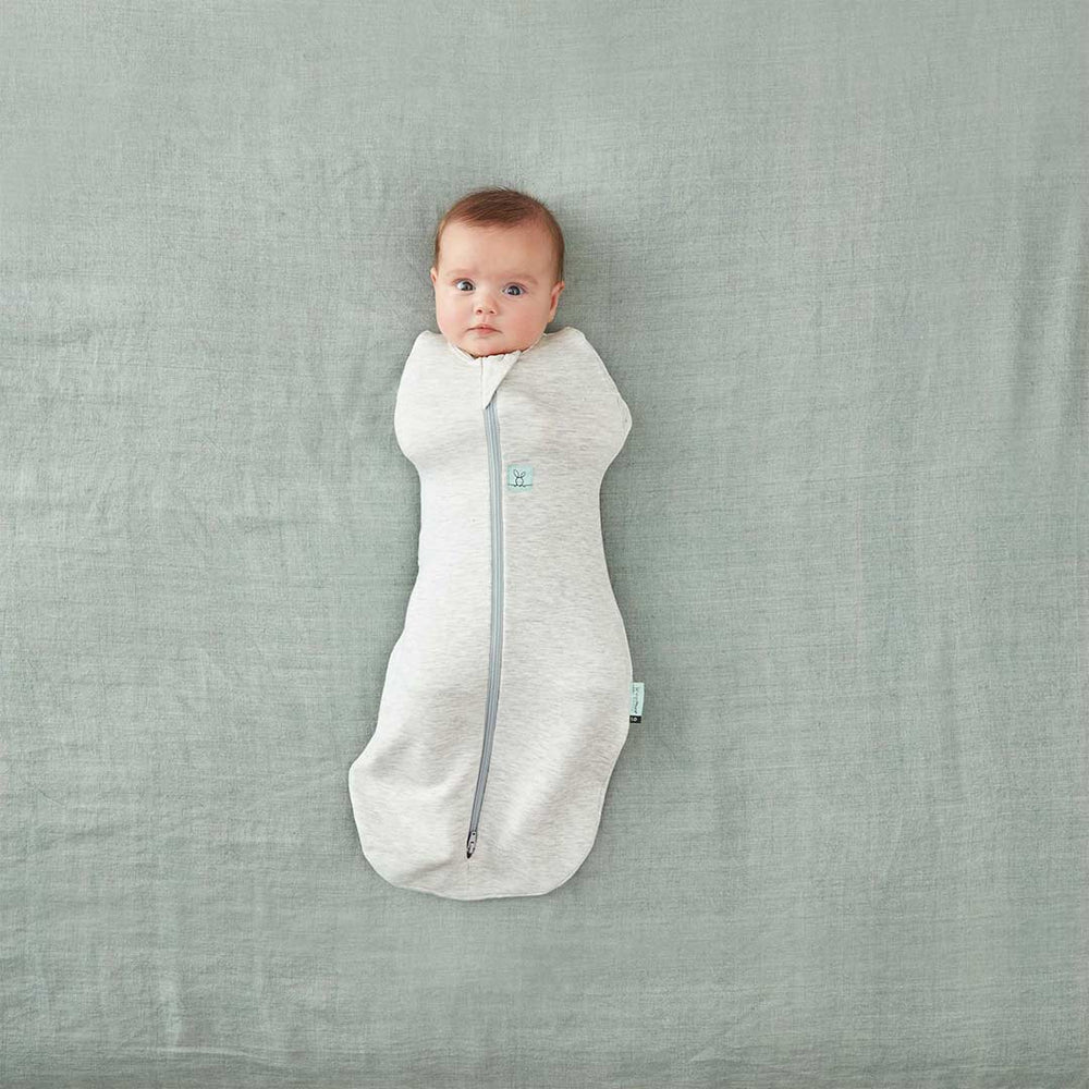 ergoPouch Cocoon Swaddle Bag - Grey Marle - TOG 1.0-Swaddling Wraps-Grey Marle-0-3m | Natural Baby Shower