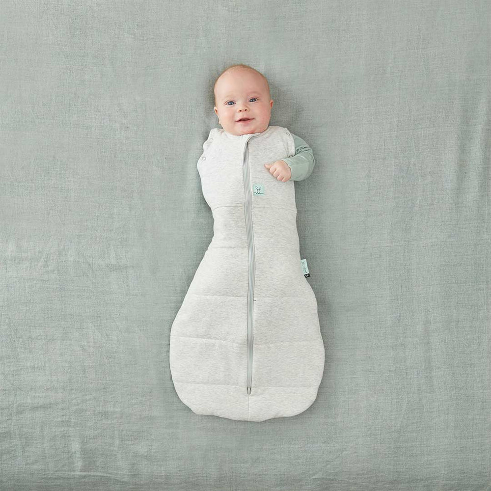 ergoPouch Cocoon Swaddle Bag - Grey Marle - TOG 2.5-Swaddling Wraps-Grey Marle-0-3m | Natural Baby Shower