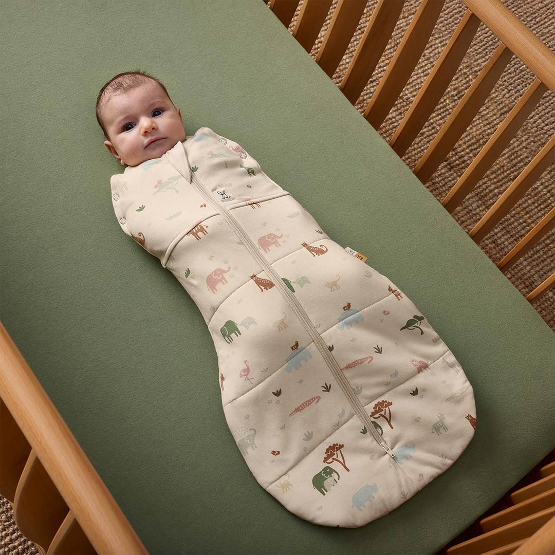 ergoPouch Organic Winter Cocoon Swaddle Sleeping Bag - 2.5 TOG - Savannah-Sleeping Bags-Savannah-0-3m | Natural Baby Shower