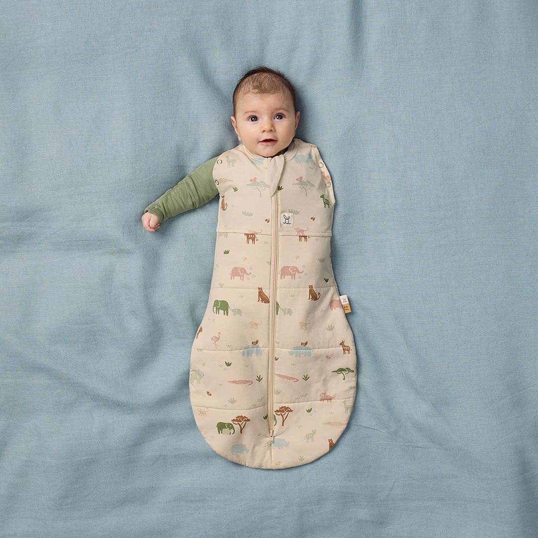ergoPouch Organic Winter Cocoon Swaddle Sleeping Bag - 2.5 TOG - Savannah-Sleeping Bags-Savannah-0-3m | Natural Baby Shower