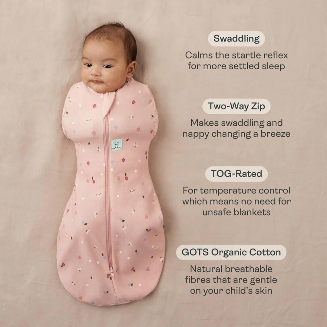 ergoPouch Cocoon Swaddle Bag - Sage - TOG 2.5-Sleepsack Swaddles-Sage-0-3m | Natural Baby Shower