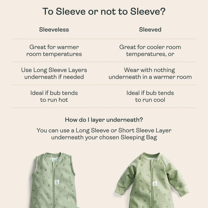 ergoPouch Organic All Year Sleeping Bag - Sage - 1.0 TOG-Sleeping Bags-Sage-3-12m | Natural Baby Shower