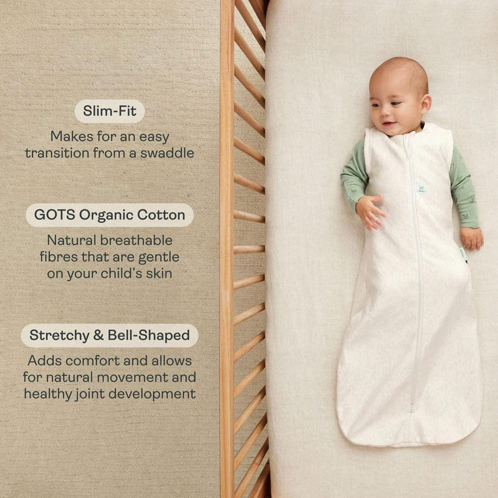 ergoPouch Organic All Year Sleeping Bag - Sage - 1.0 TOG-Sleeping Bags-Sage-3-12m | Natural Baby Shower