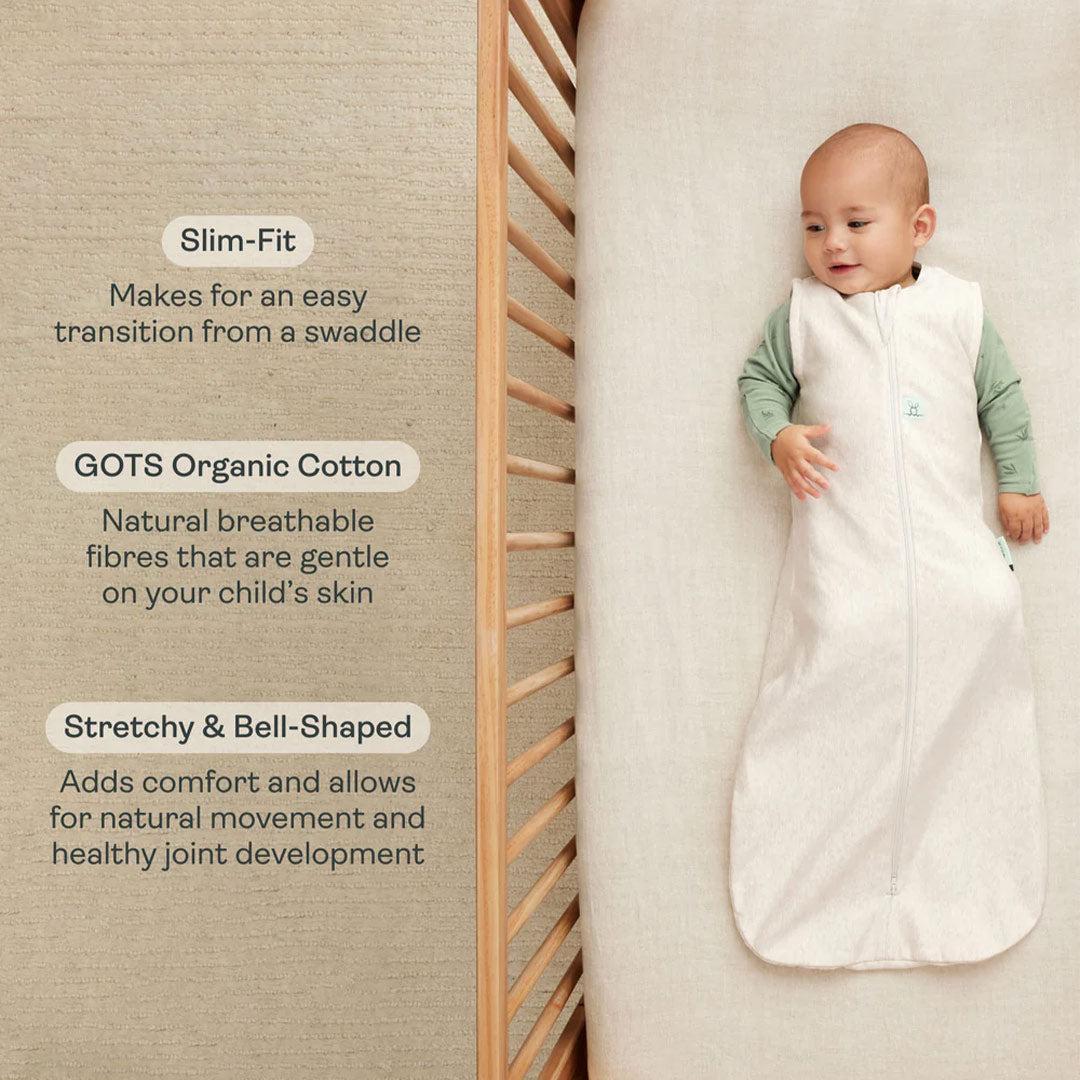 ergoPouch Organic All Year Sleeping Bag - Sage - 1.0 TOG-Sleeping Bags-Sage-3-12m | Natural Baby Shower