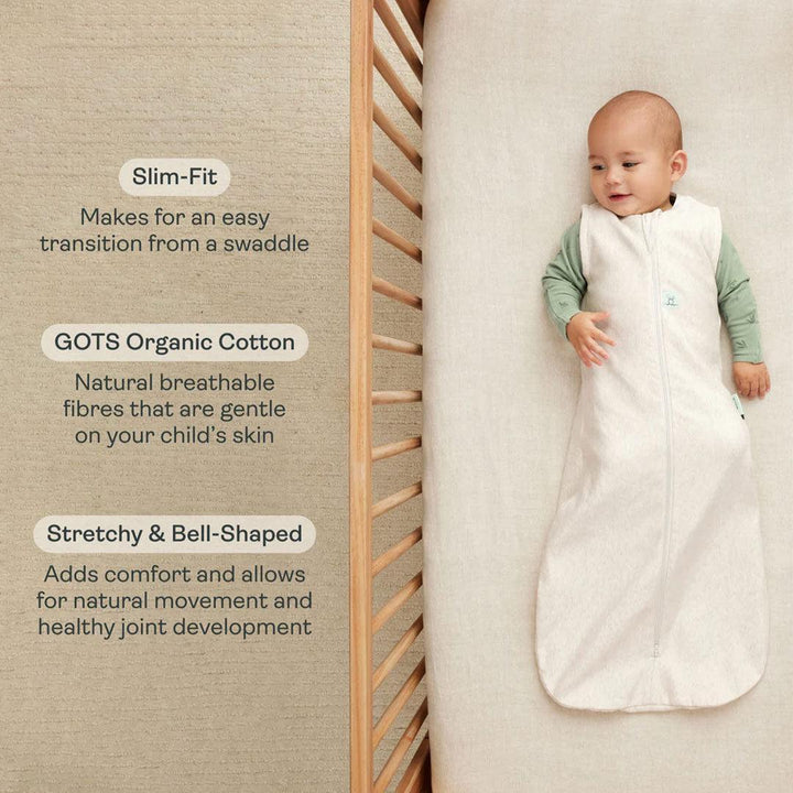 ergoPouch Organic All Year Sleeping Bag - Sage - 1.0 TOG-Sleeping Bags-Sage-3-12m | Natural Baby Shower