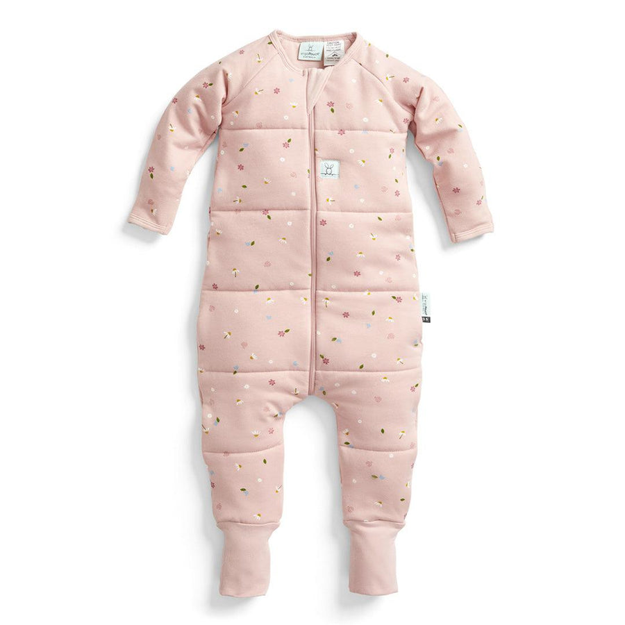 ergoPouch Organic Long Sleeved Sleep Onesie - 3.5 TOG - Daisies-Sleepsuits-Daisies-12-24m | Natural Baby Shower