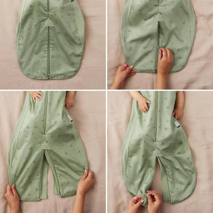 ergoPouch Organic Long Sleeved Sleepsuit Bag - Sage - TOG 3.5-Sleeping Bags-Sage-8-24m | Natural Baby Shower