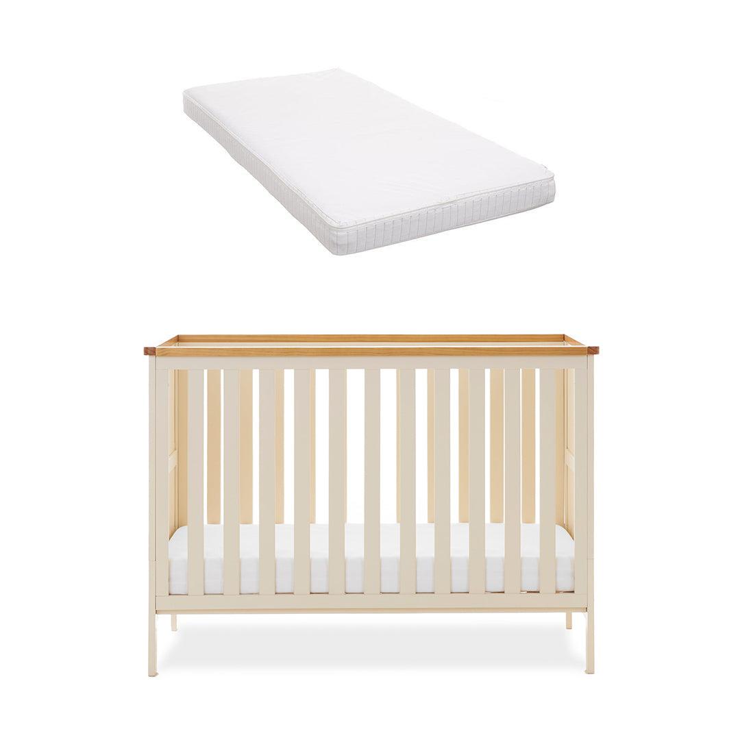 Obaby Evie Mini Cot Bed - Cashmere-Cot Beds-Cashmere-Moisture Management Mattress | Natural Baby Shower